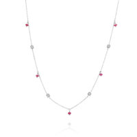 שרשרת רובי ויהלומים "מאלין"