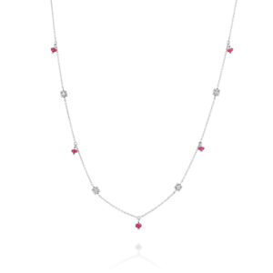 שרשרת רובי ויהלומים "מאלין"