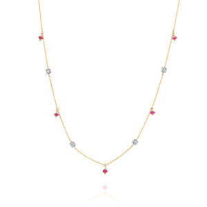 שרשרת רובי ויהלומים