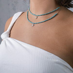 שרשרת טורקיז שמש