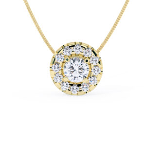 שרשרת יהלום והילה N8725