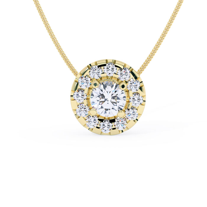 שרשרת יהלום והילה N8725