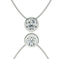 שרשרת סוליטר יהלום מעבדה "הנדל"