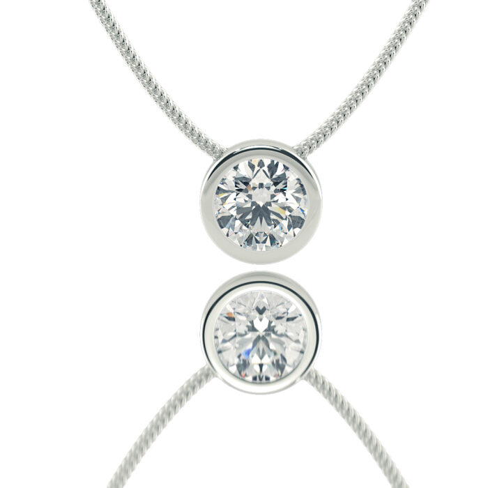 שרשרת סוליטר יהלום מעבדה "הנדל"