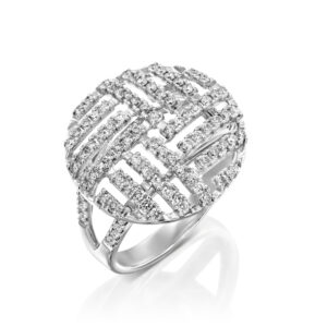 טבעת יהלומים עיגול