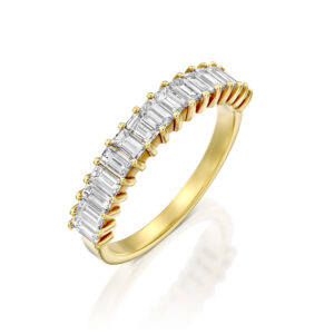 טבעת איטרנטי בגטים יהלומי מעבדה "אדריאנה"