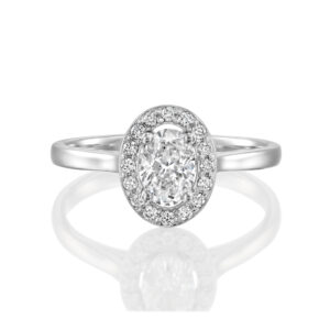 טבעת אירוסין הילת יהלומים "הילה"