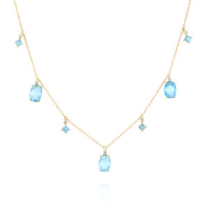 שרשרת "נורי" בלו טופז