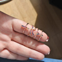 טבעת משולש צבעוני