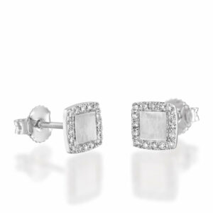 עגילים צמודים ריבוע "קנדי"