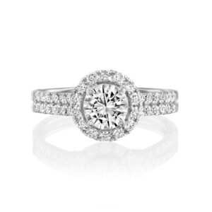 טבעת "הילה" אמרלד