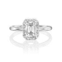 טבעת "הילה" אמרלד