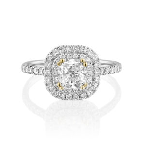 טבעת "הילה" אמרלד