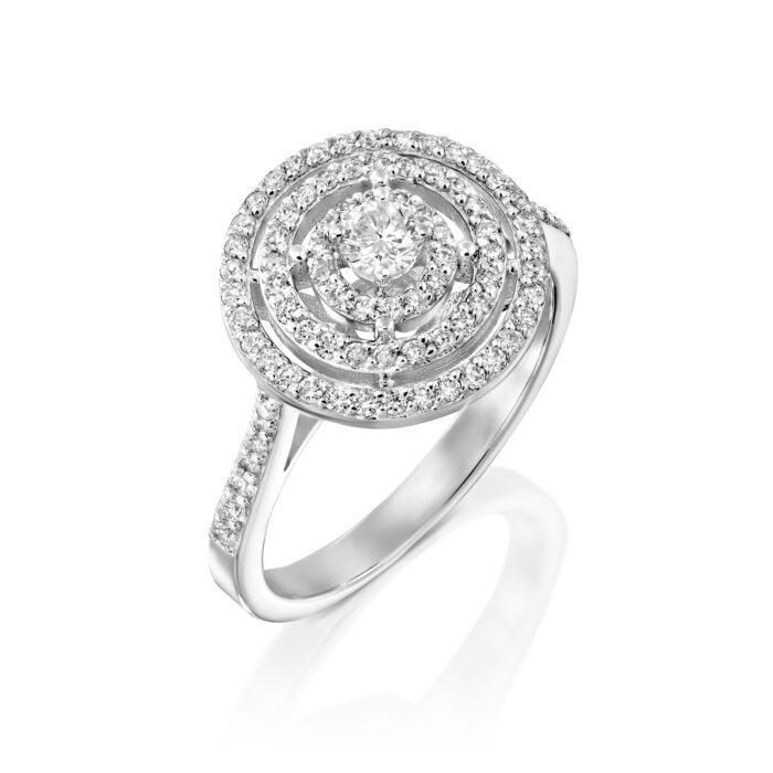 טבעת "הילה" אמרלד