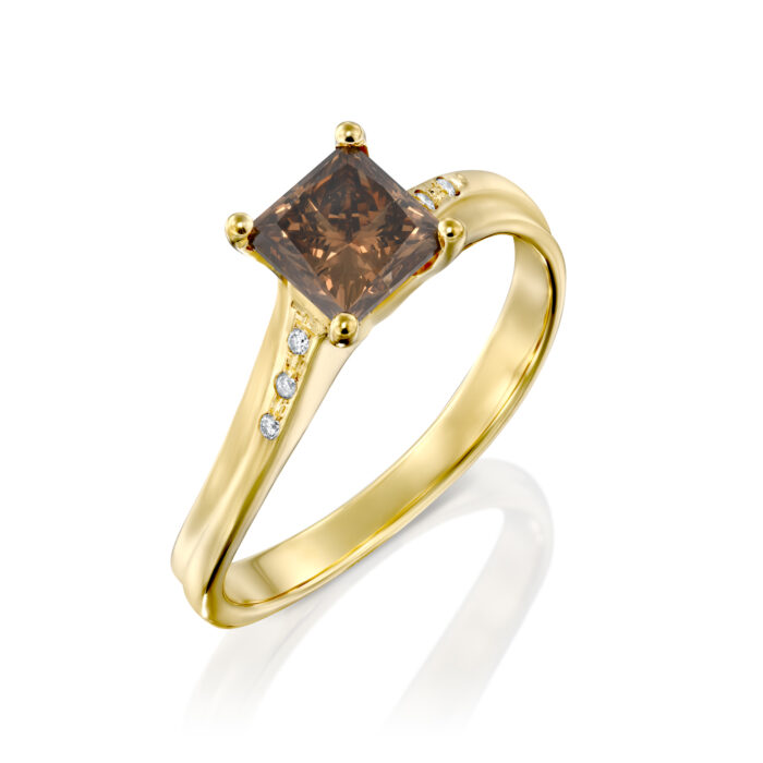 טבעת "הילה" אמרלד