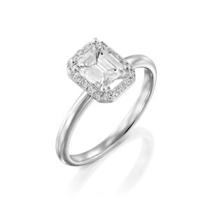 טבעת "הילה" אמרלד