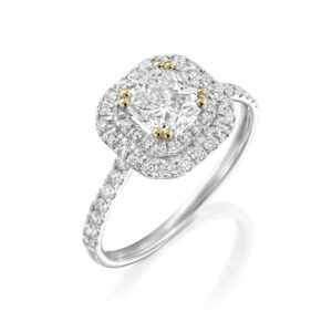 טבעת "הילה" אמרלד