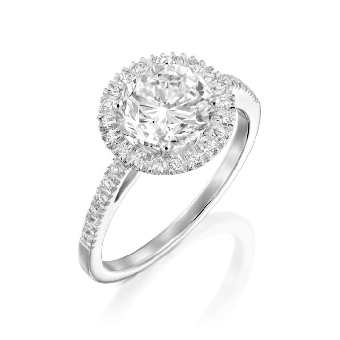 טבעת "הילה" אמרלד