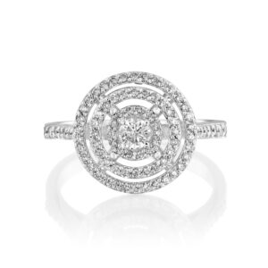 טבעת "הילה" אמרלד