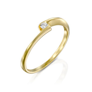 טבעת עין יהלומים