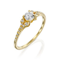 טבעת אירוסין יהלומים מיוחדת "מיאל"