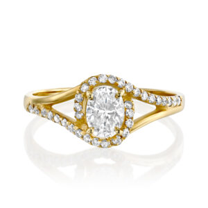 טבעת אירוסין יהלום אובל "שיר"