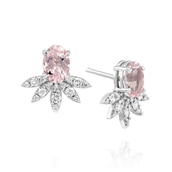 עגילים "ניה" מורגנייט