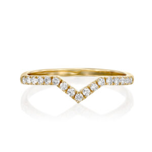 טבעת וי יהלומים "אליסון"