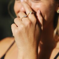 טבעת טיפה אמרלד