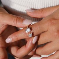 טבעת טיפה אמרלד