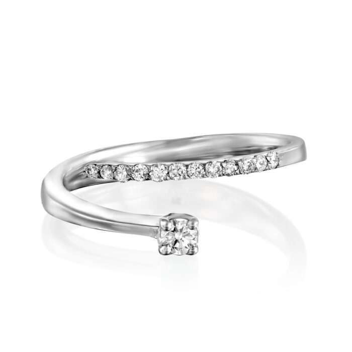 טבעת יהלומים ספירלה "אנאל"