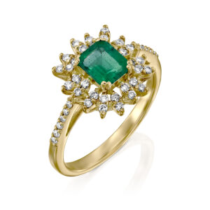 טבעת "ליסה" אמרלד