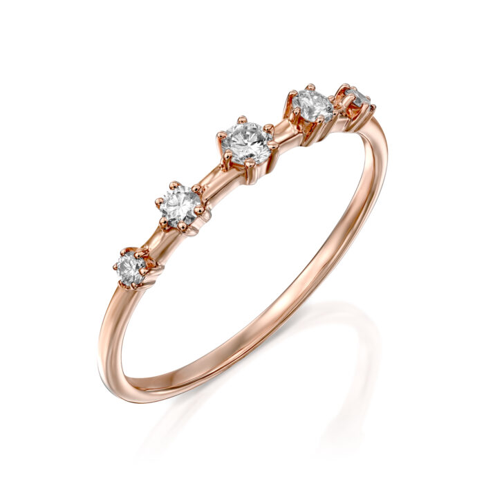 טבעת איטרנטי "דר" יהלומים