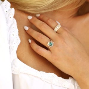 טבעת "ליסה" אמרלד