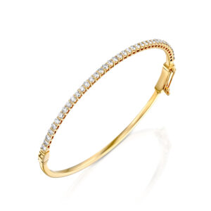 צמיד קשיח יהלומים מעבדה