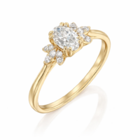 טבעת אירוסין "ויקטוריה" אובל