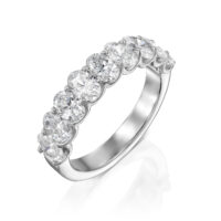 טבעת איטרנטי אובל יהלומי מעבדה "אווה"