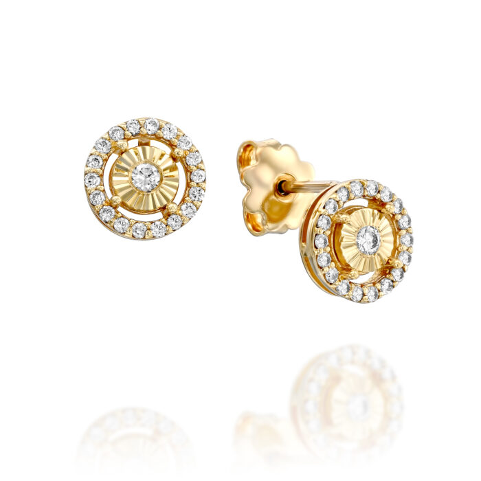 עגילים צמודים אילוז'ן הילה