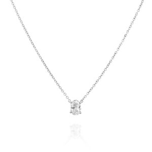 שרשרת סוליטר אובל יהלום מעבדה "לילי"