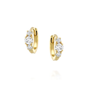 עגילי חישוק טראגוס יהלומים "רפאל"