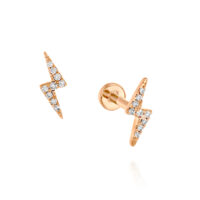 עגיל טראגוס יהלומים "ברק"