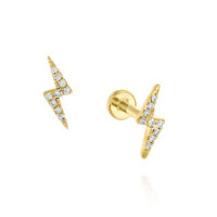 עגיל טראגוס יהלומים "ברק"