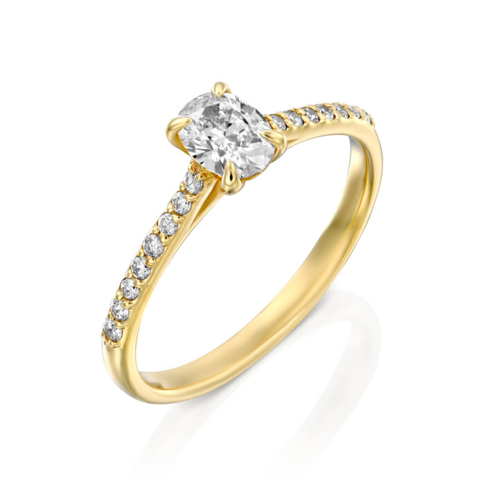 טבעת אירוסין יהלום אובל "היילי"