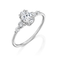 טבעת אירוסין יהלום אובל "מלודי"