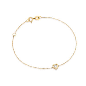 צמיד לב יהלום "ליה"