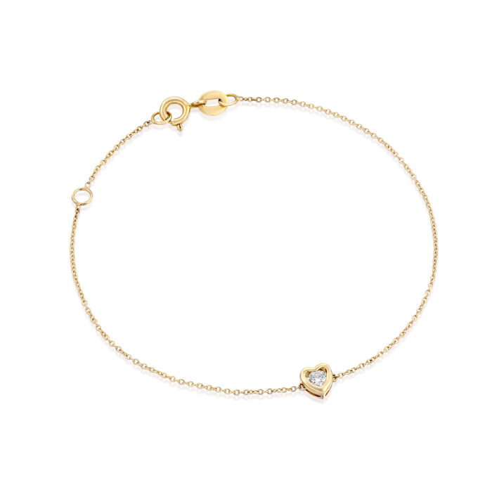 צמיד לב יהלום "ליה"