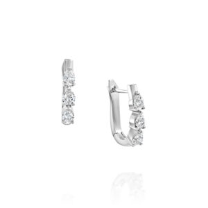 עגילי "אליאנה" חישוק 3 טיפות