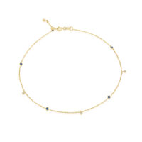 צמיד ״מאלין״ ספיר ויהלומים