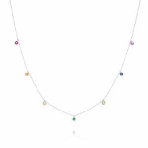 שרשרת "סוזנה" אבני חן צבעוני