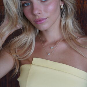 שרשרת "אליסיה" סוליטר מרקיזה לצד